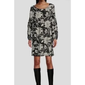 NWT Bryn Walker Plus Size Rya Modal Ponti Floral Print Round Neck Midi Dress XL